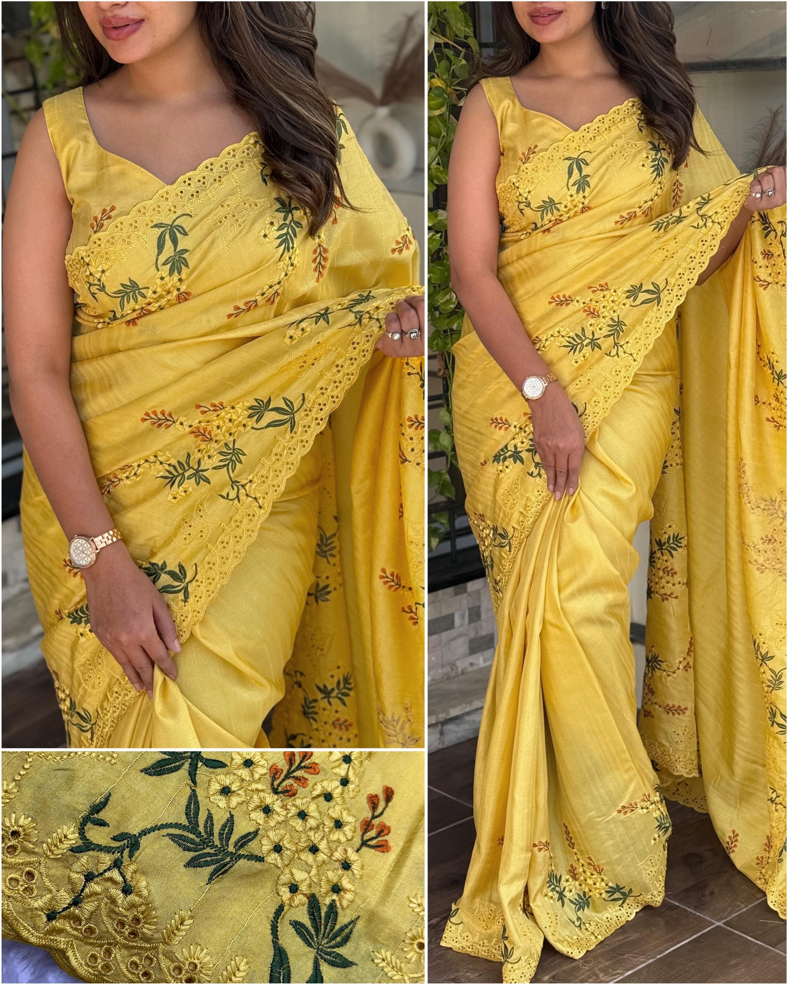 Bhagyalaxmi Tusser Cotton Saree
