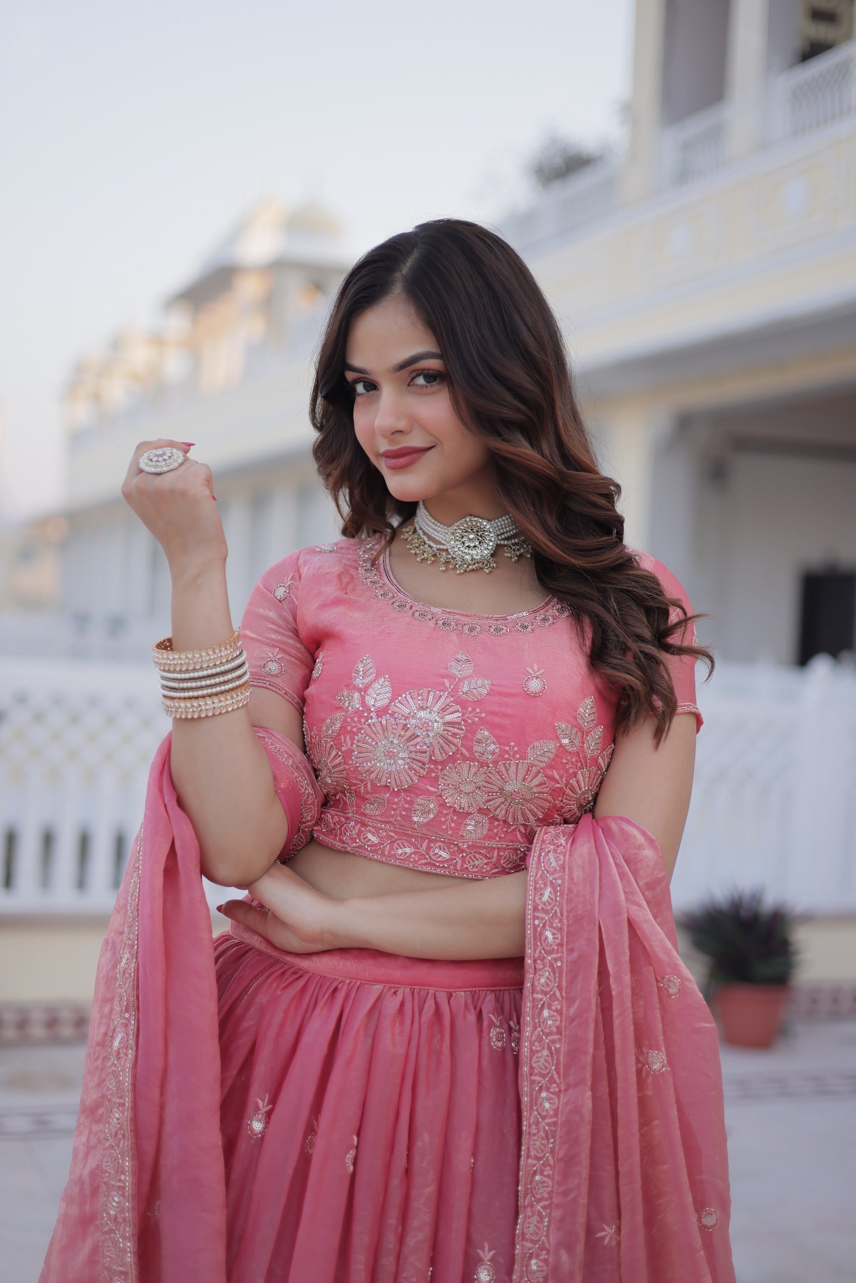 WEDDING PINK LEHENGA CHOLI