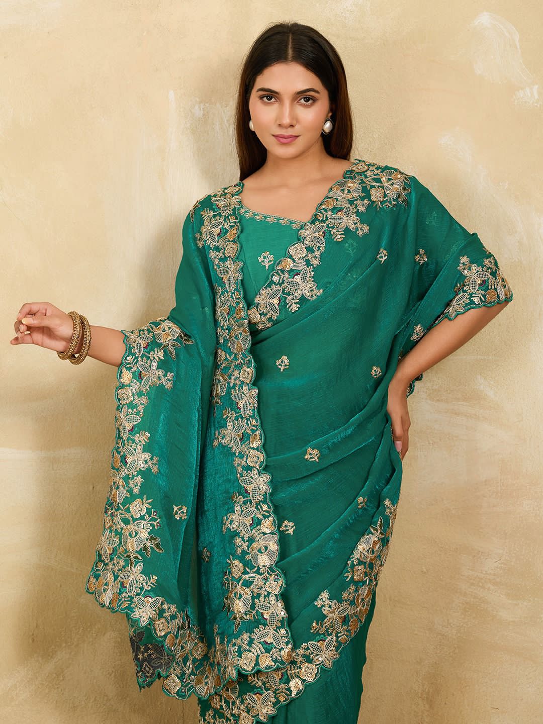 SOFT FENDY CHIFFON SAREE