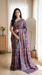 Modal Ultra Silk Creap Saree