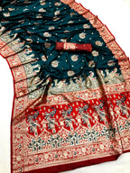 Pure paithani type Banarasi silk saree