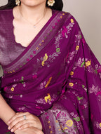 Naylon Easy drape, rich colors, and detailed weaving Saree