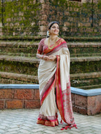 Tranding Rust Orange Colour Saree