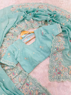 Soft Crunshy Silk Fabric Saree