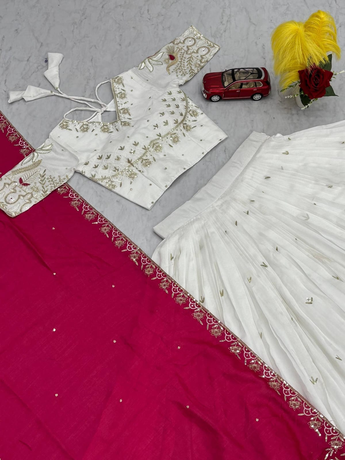 Vichitra Silk Festival Lehenga Choli