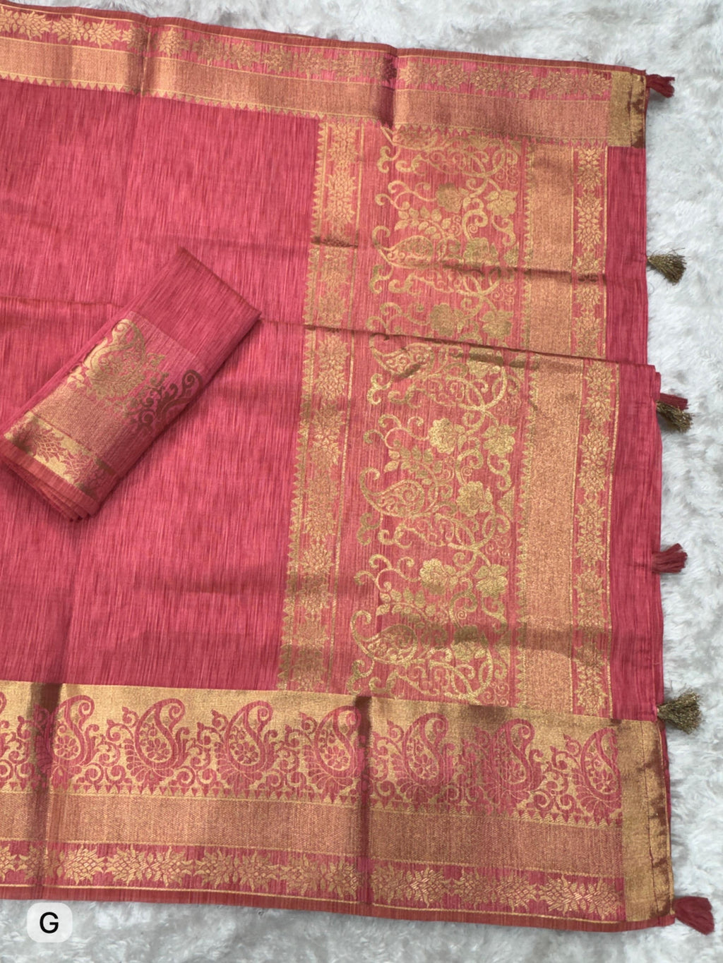 Zari Weaving Jacquard Assam Silk Saree