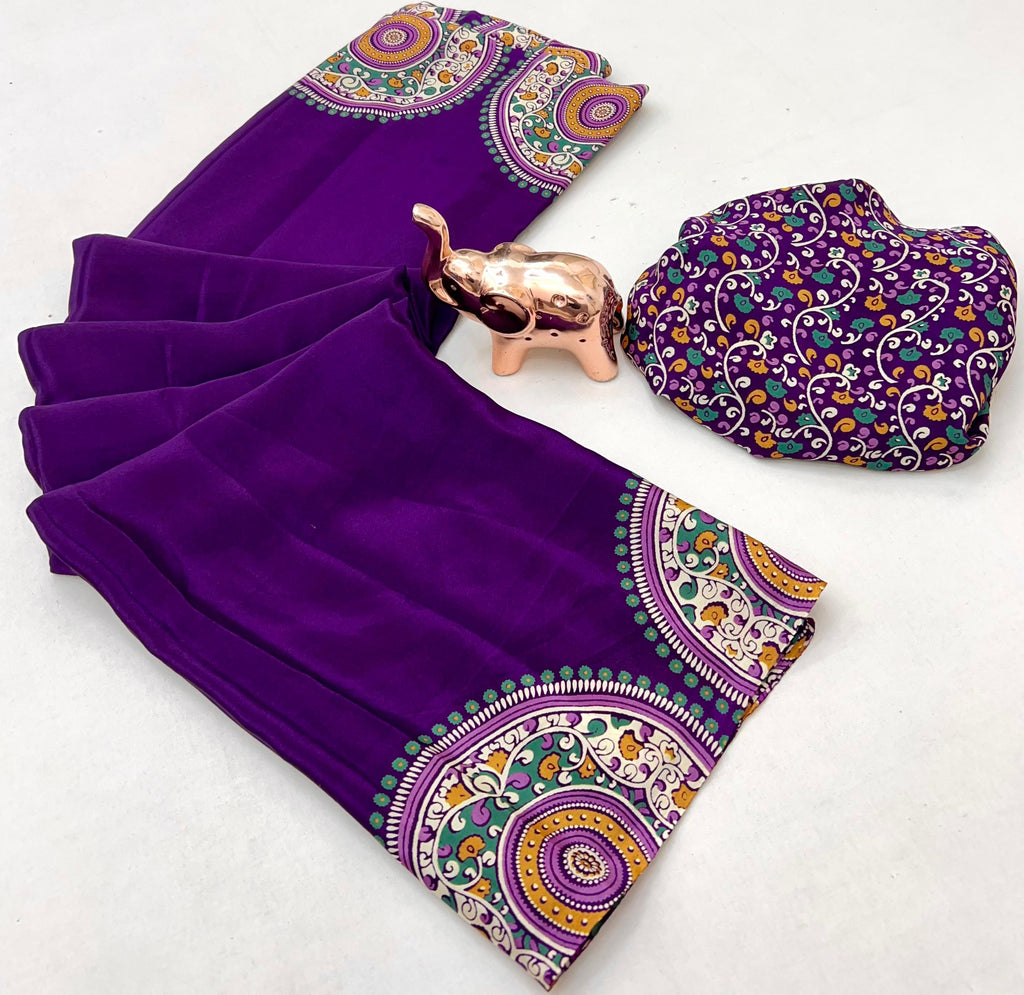 PURE SATIN SILK SAREE