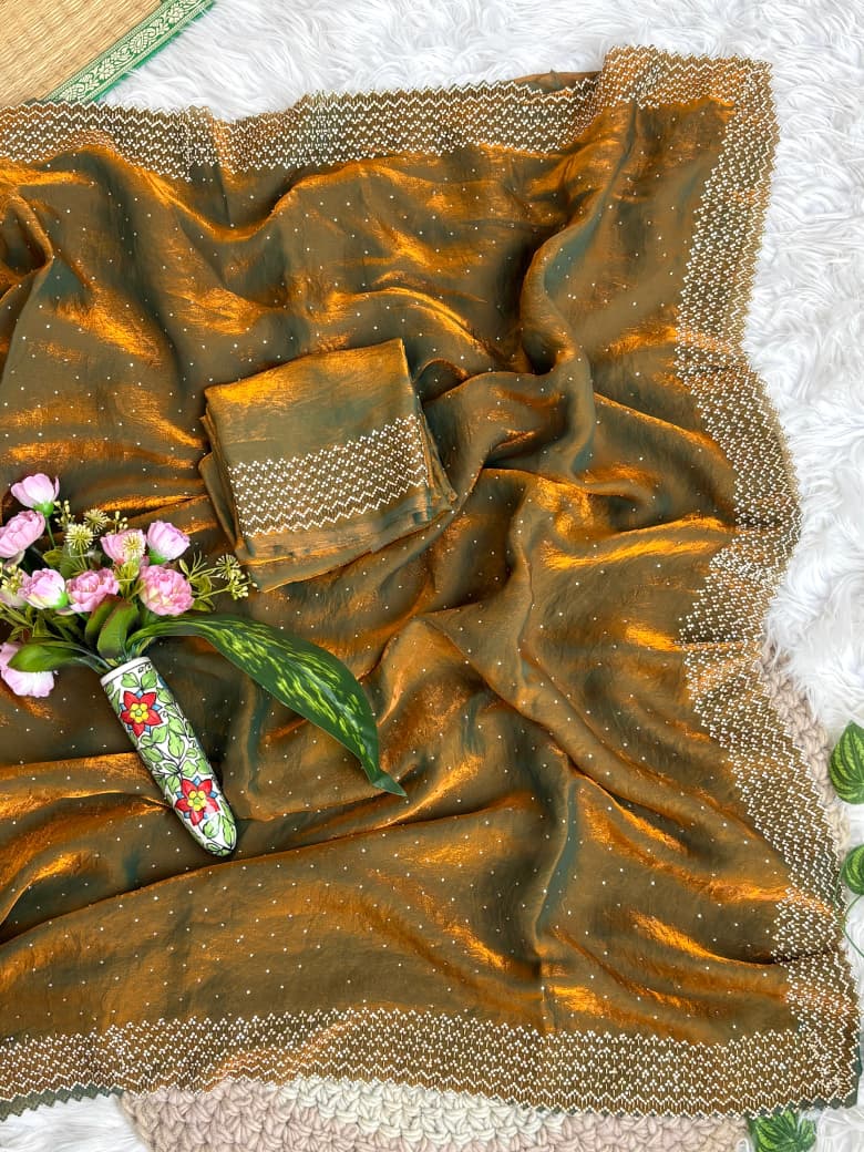 Very Soft 2 Ton Fendy Saree