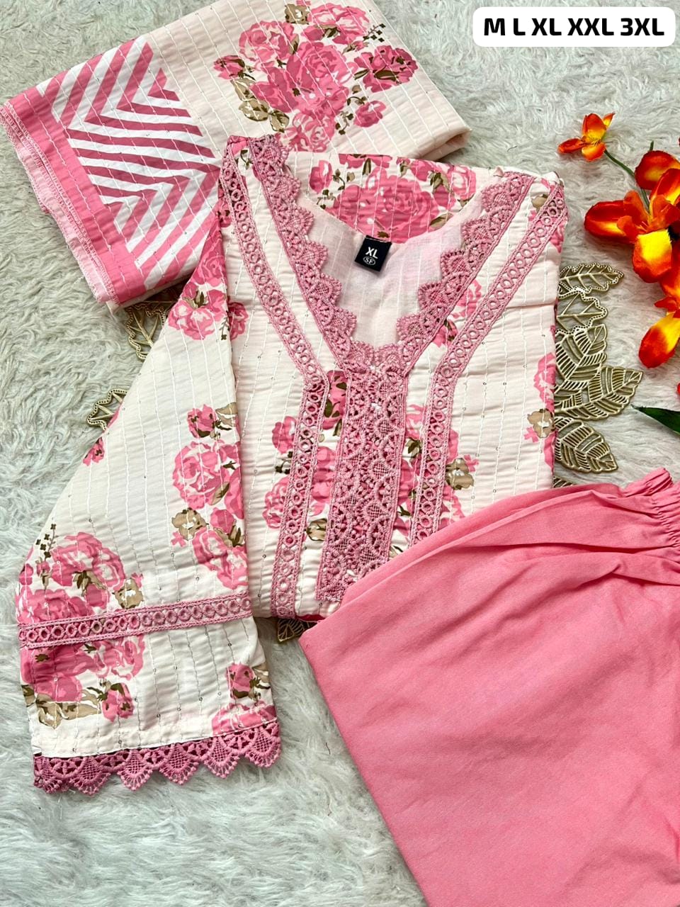 Morgan Sequence Silk Digital Print Kurti