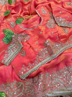 Very soft nd Elegant Rich look Fendy Sartin saree