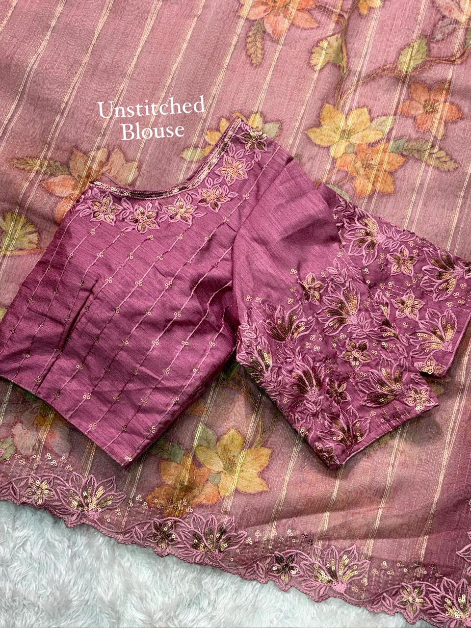 Kashish Glass Organza Saree