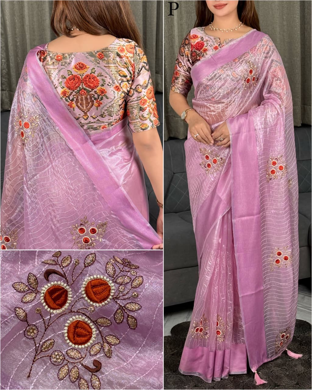 Sonali Tissue Saree