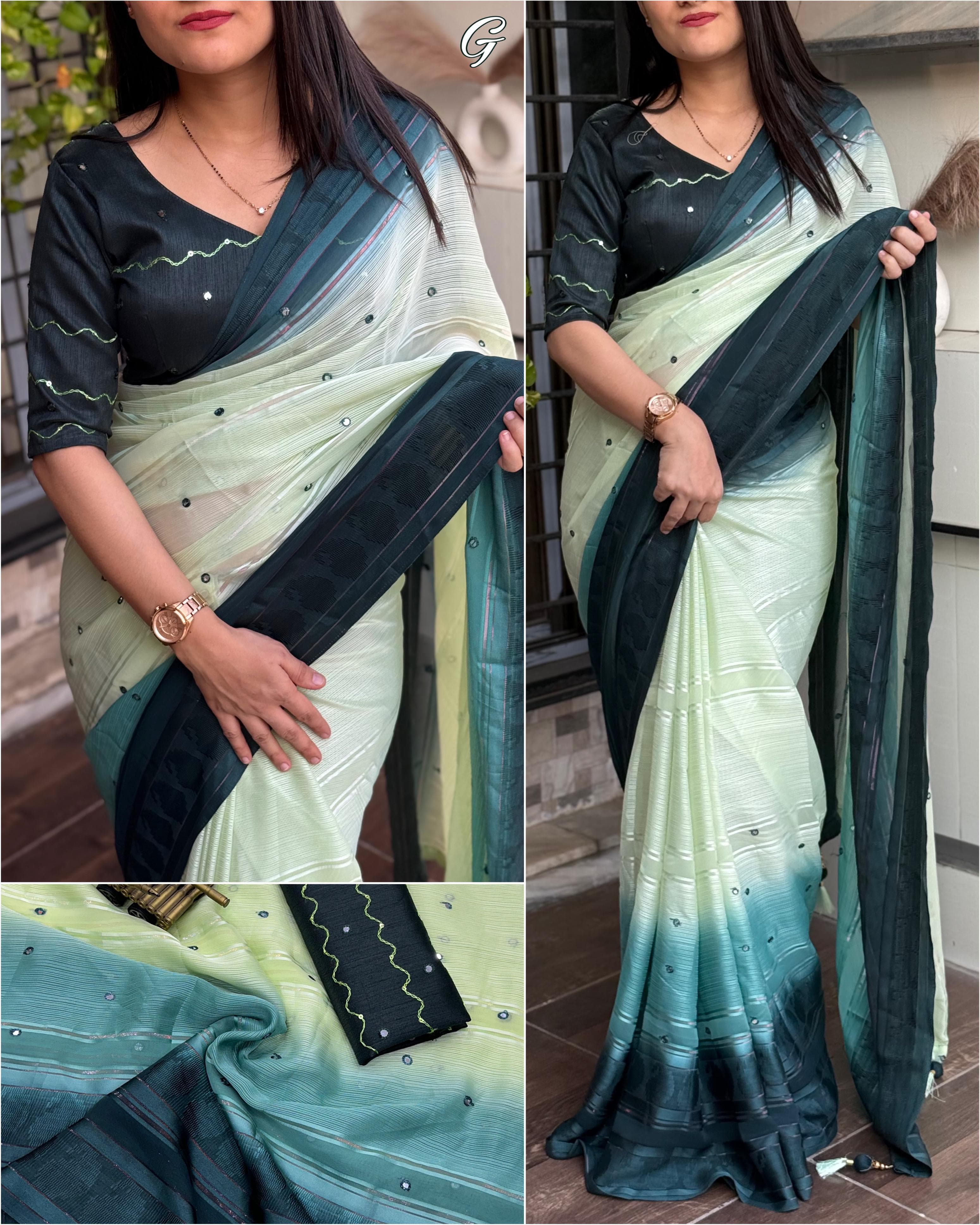 Hanaya Georgette Saree