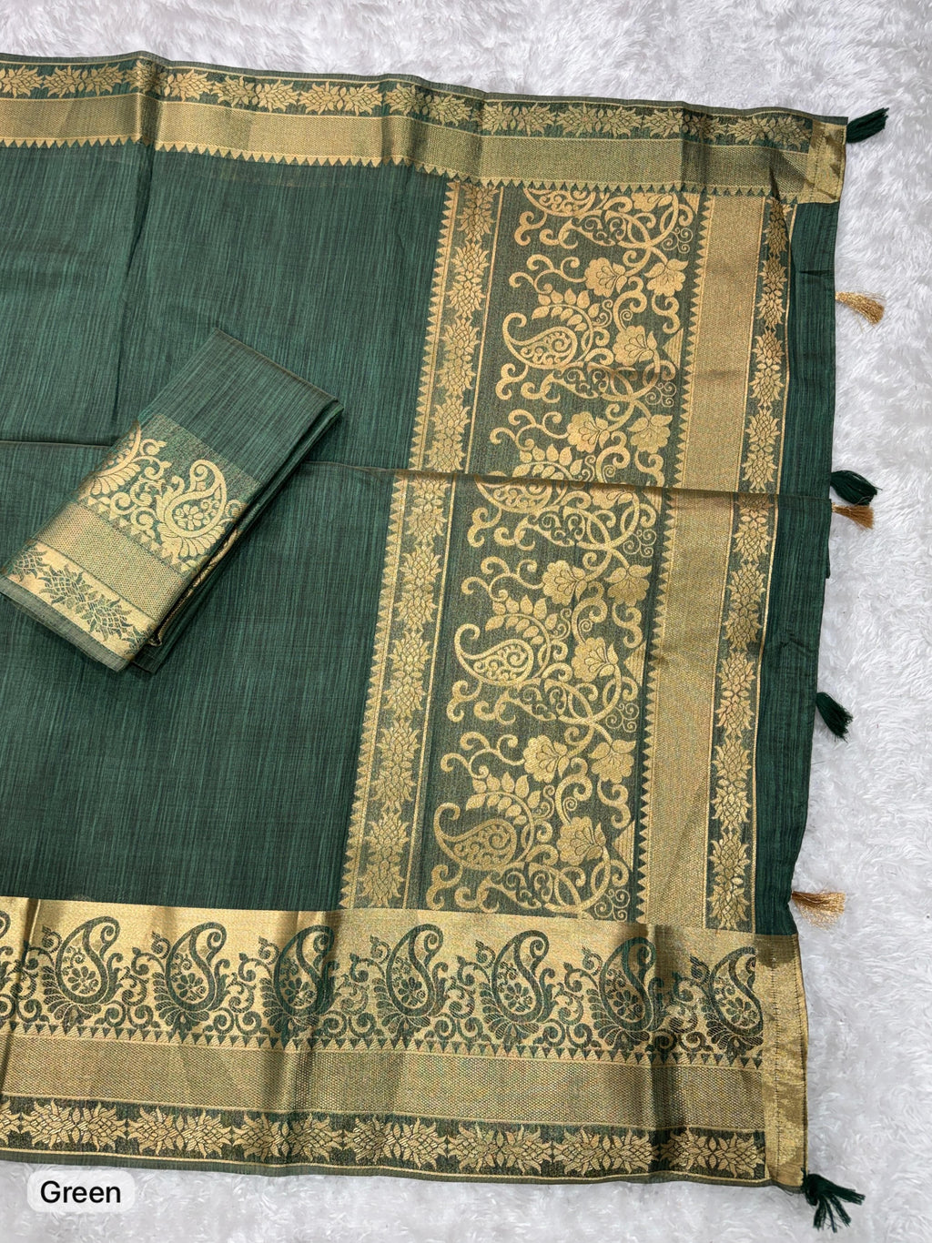 Zari Weaving Jacquard Assam Silk Saree