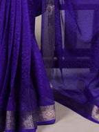 Poly Shimmer Saree With Multi Color