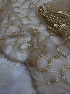 Soft Net Beautiful Sequence wedding Saree