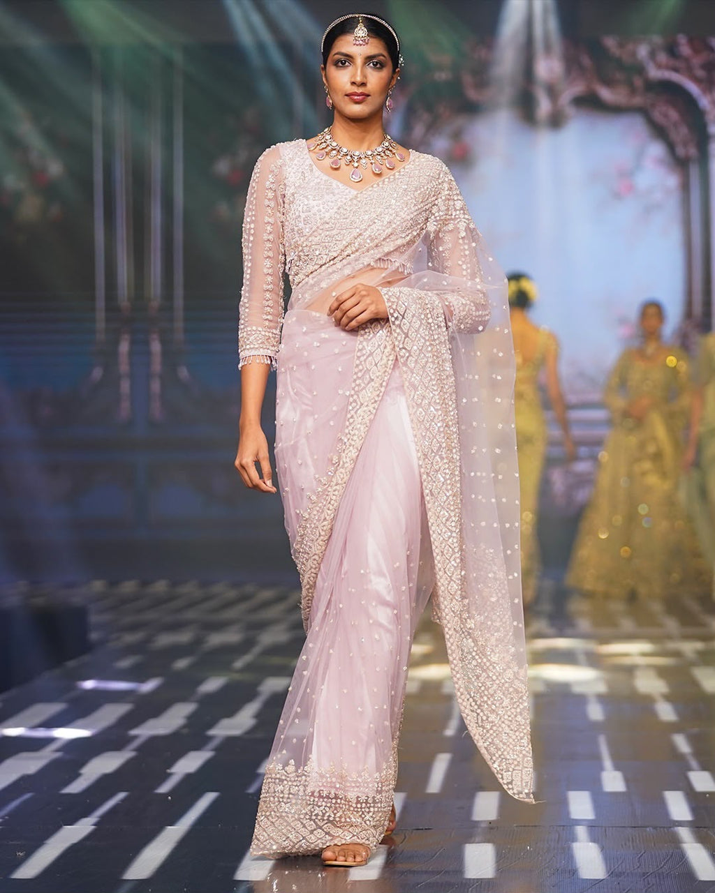 Wedding Perfect Soft Net Sequence Saree