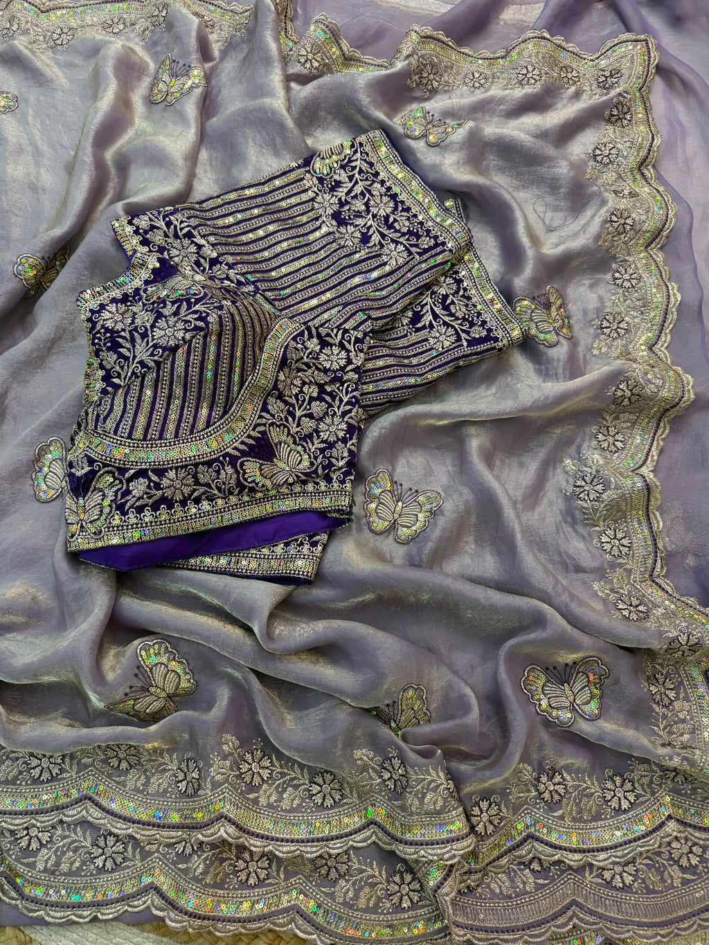 Sabyasachi Inspired Space Silk Premium Saree