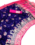 Pure paithani type Banarasi silk saree