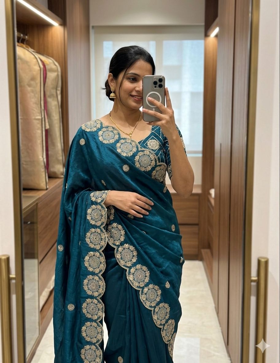 Space Silk Saree