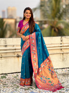 Paithani Silk Saree Multicolore