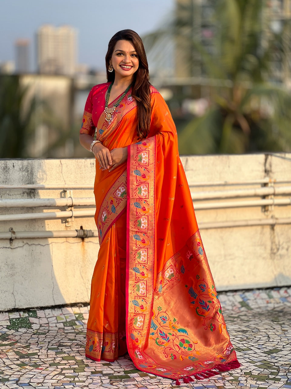 Paithani Silk Saree Multicolore