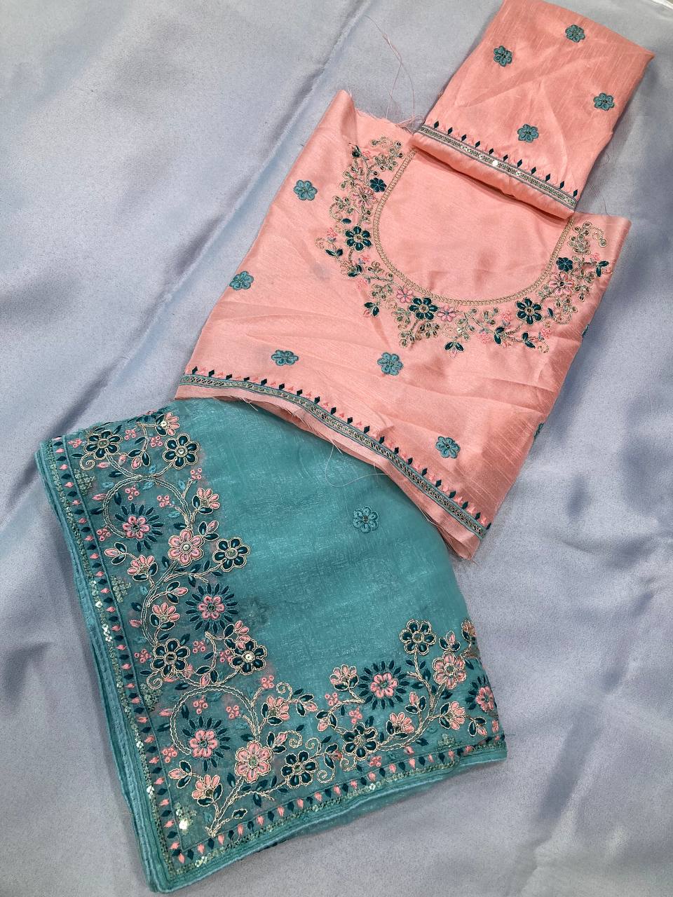 WEDDING WEAR GOREGETTE SAREE