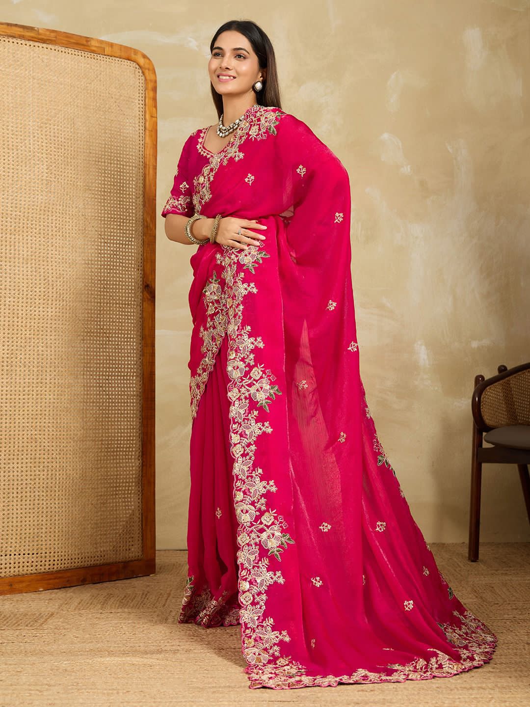 SOFT FENDY CHIFFON SAREE
