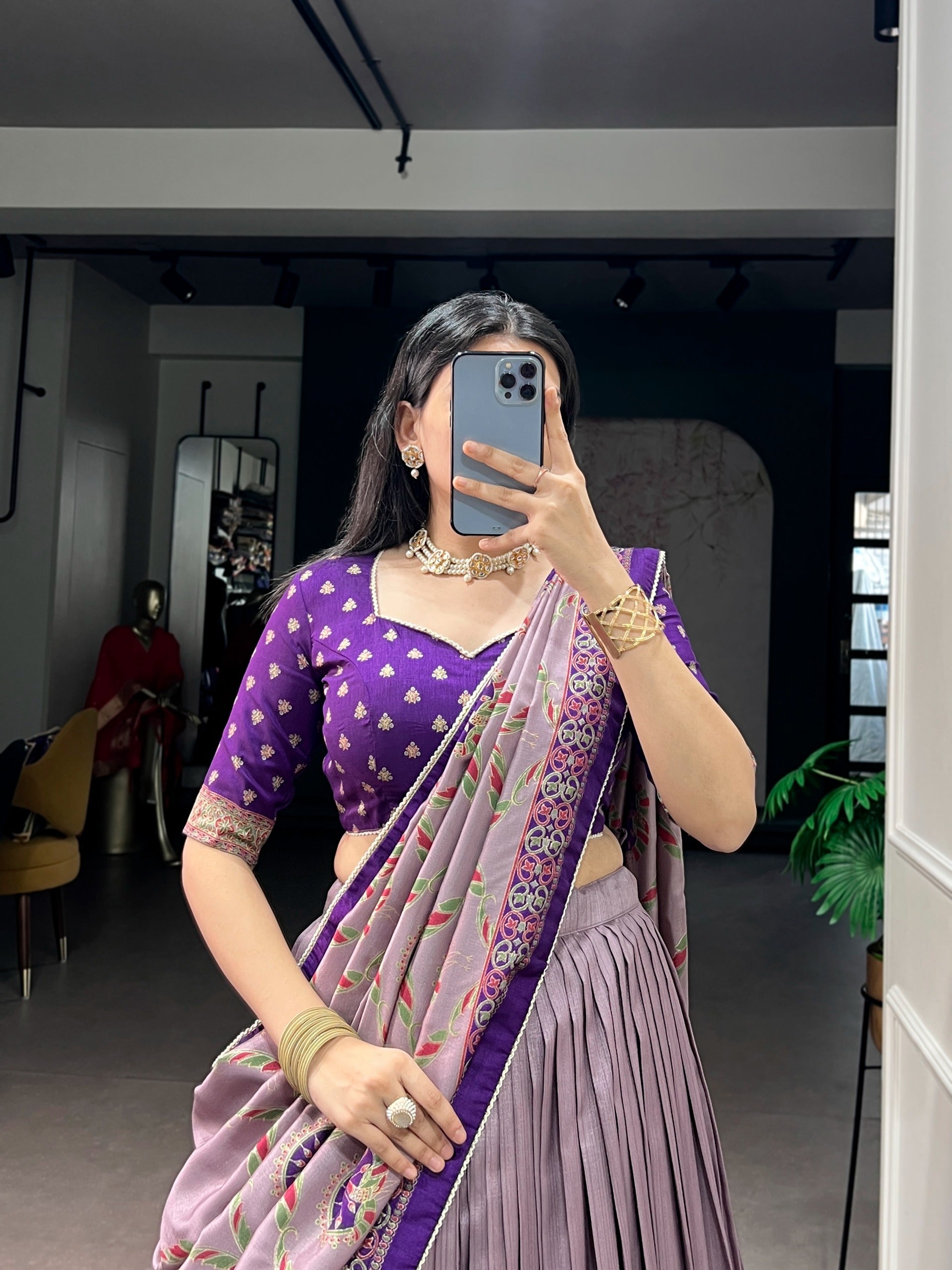 Tasar Silk Elegance Lahenga Choli