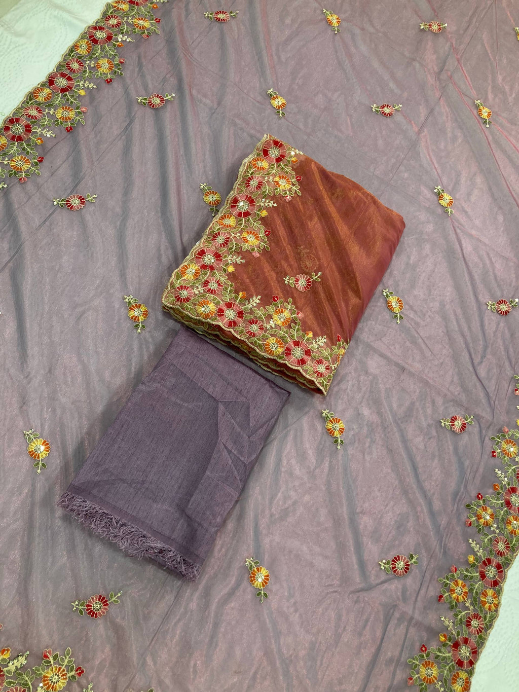 Party Wear Soft Twill Net Saree