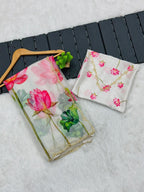 Soft Tabby Floral Print Saree