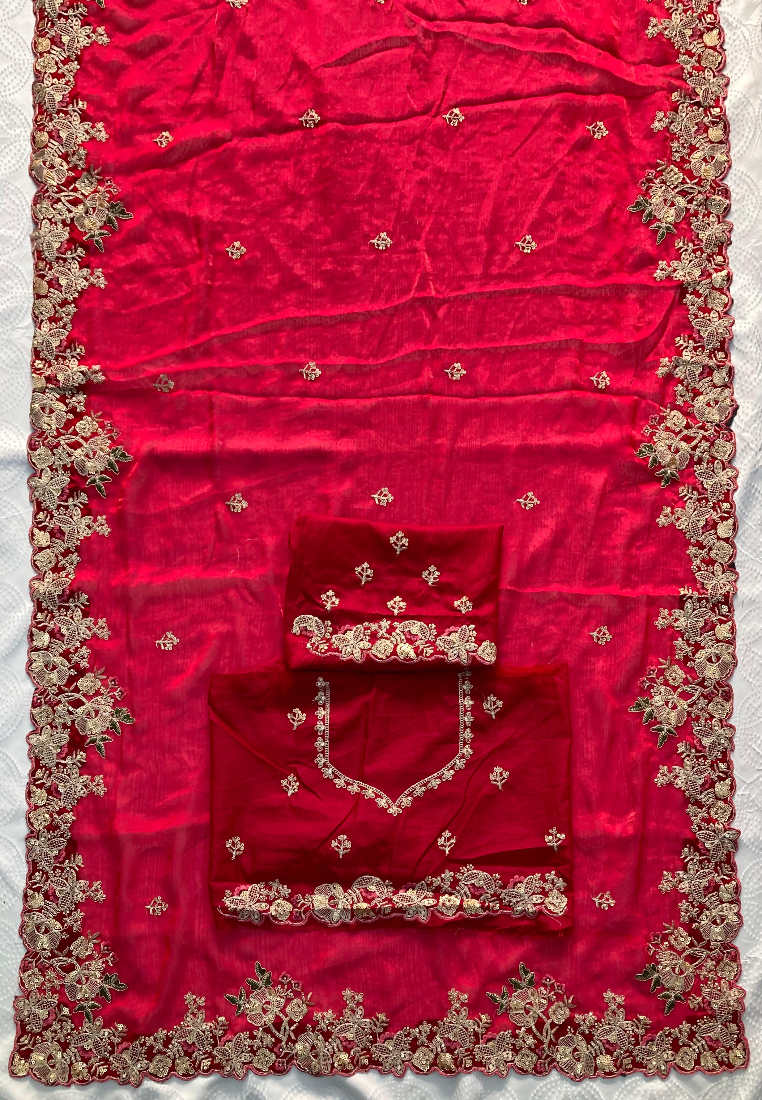 SOFT FENDY CHIFFON SAREE