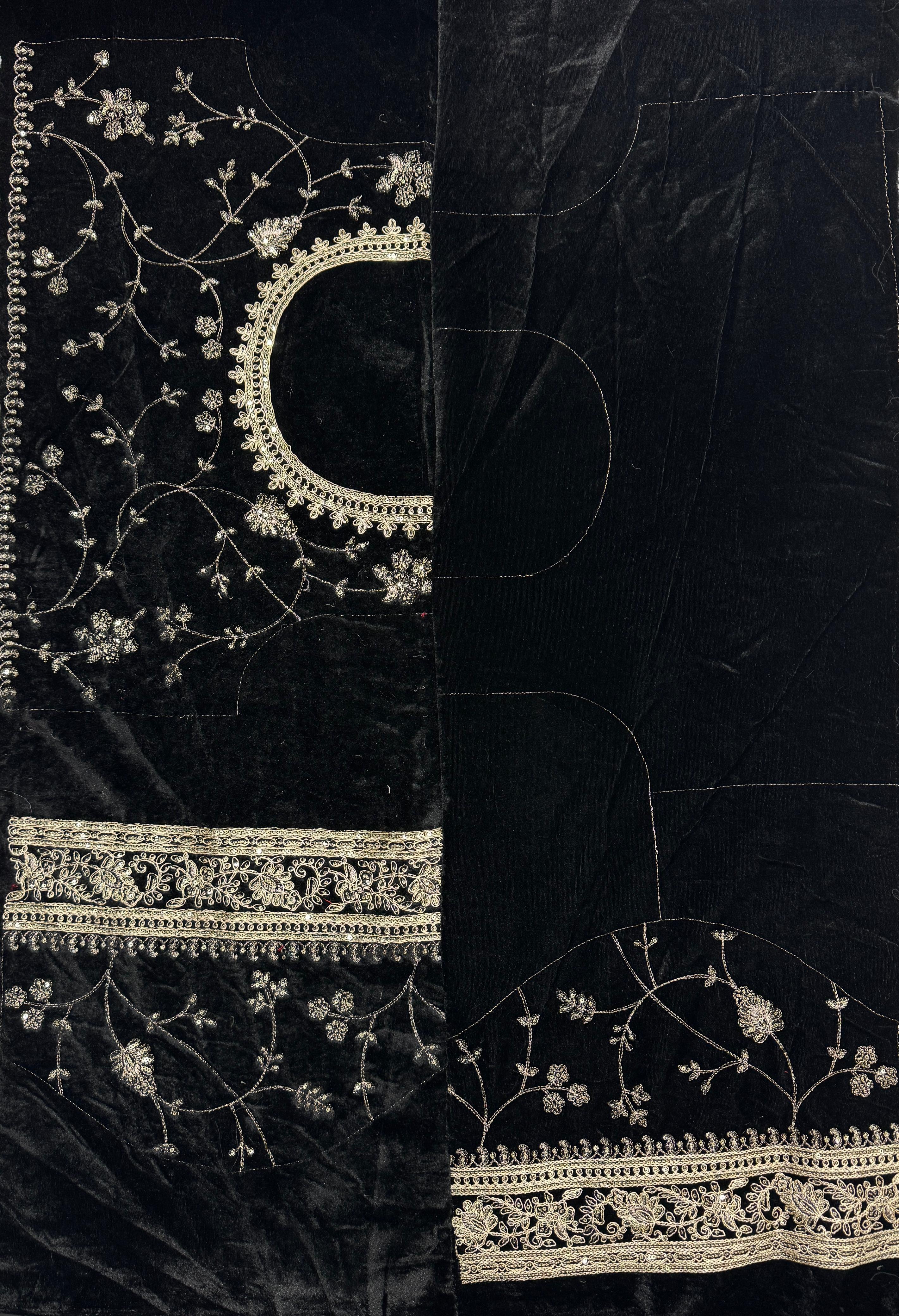 Wedding Special Mosa Silk  Embroidery Saree