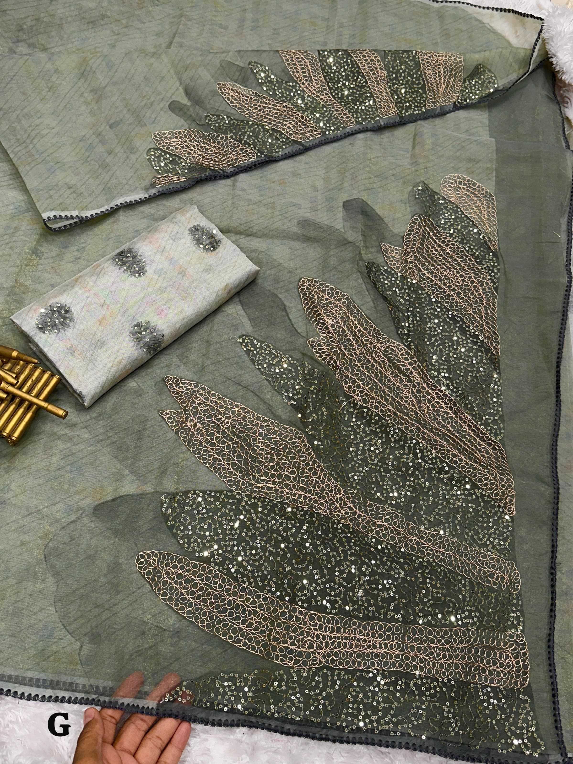 Pure Tissue Organza Saree