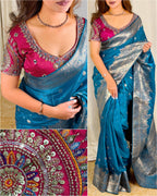 Banarasi Satin Silk Wedding Saree