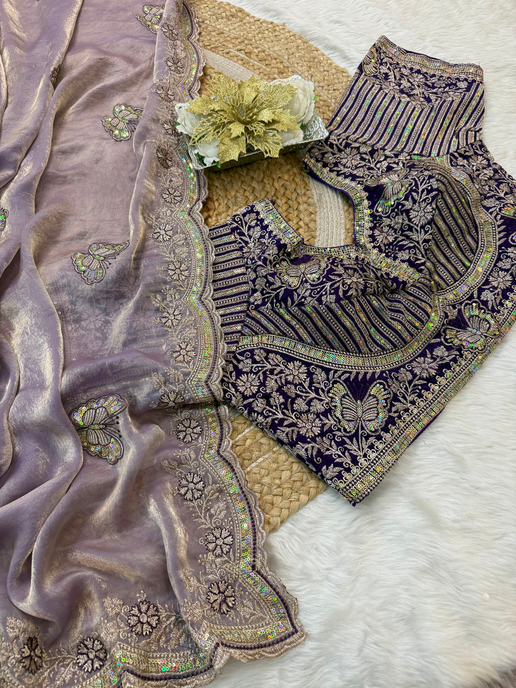 Sabyasachi Inspired Space Silk Premium Saree