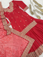 PURE CHINON SILK SUIT