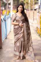PRINED SAREE BEAUTIFUL COLOR