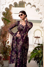 FLORAL LUREX BRASSO SAREE👗