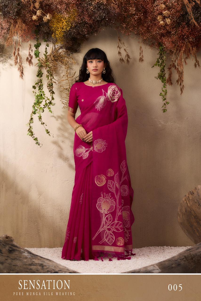 Pure Munga Silk Handloom Weaving Saree