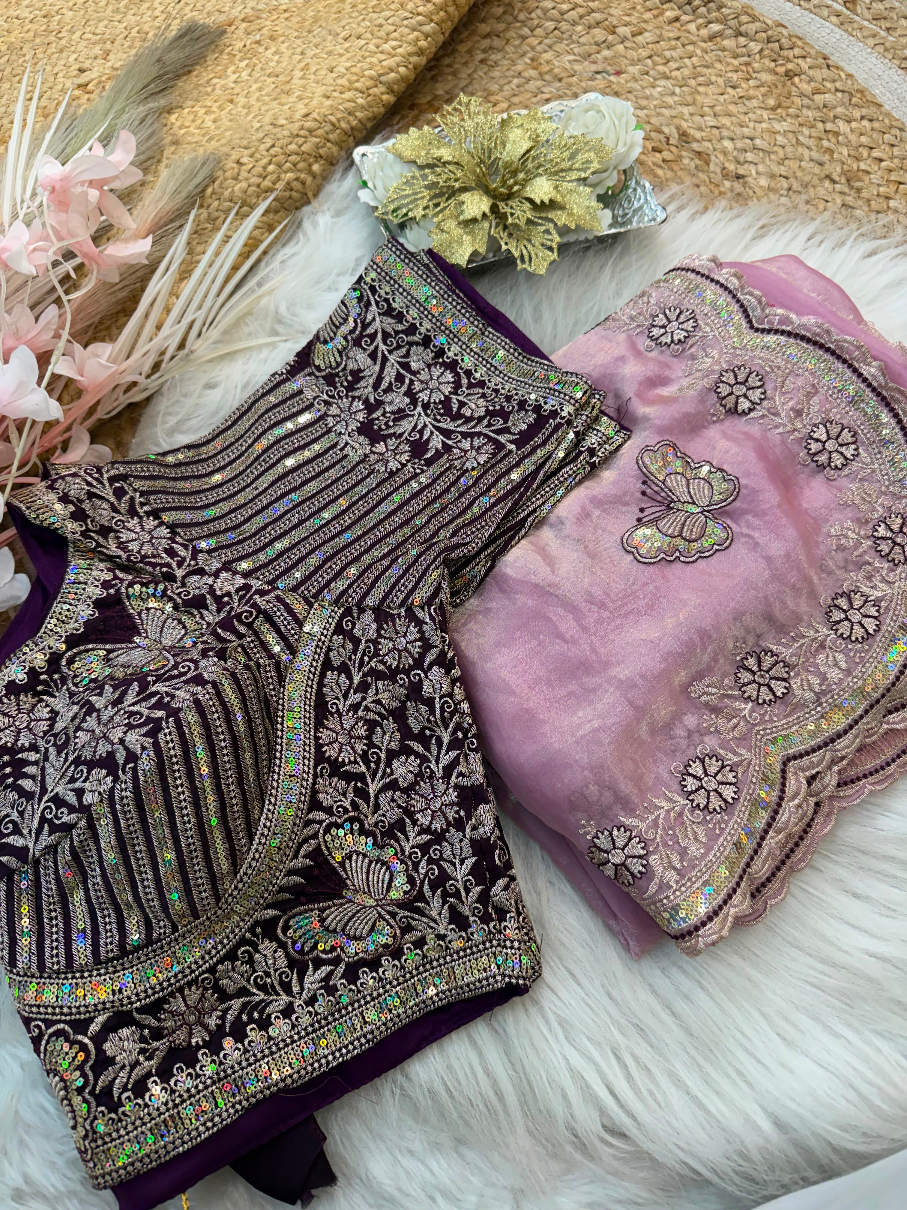 Sabyasachi Inspired Space Silk Premium Saree
