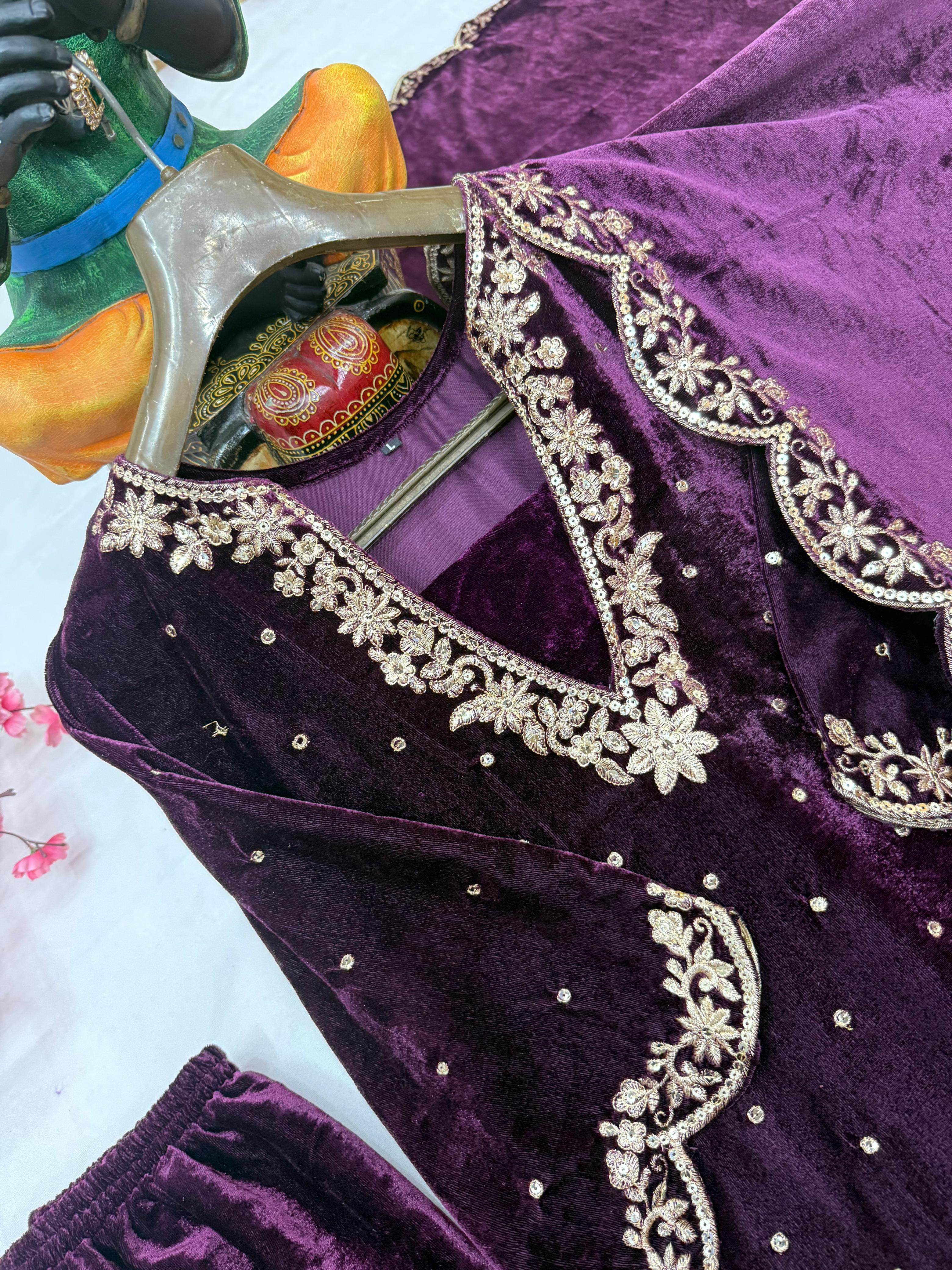 LAUNCHING NEW DESIGNER VELVET SUIT🎀