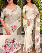 TUSSER COTTON SILK SAREE