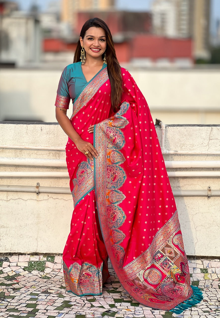 PASHMINA DARBARI COLLECTION SAREE
