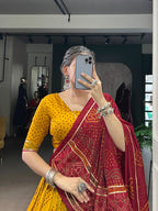 Tasar Silk Bandhej Lahenga