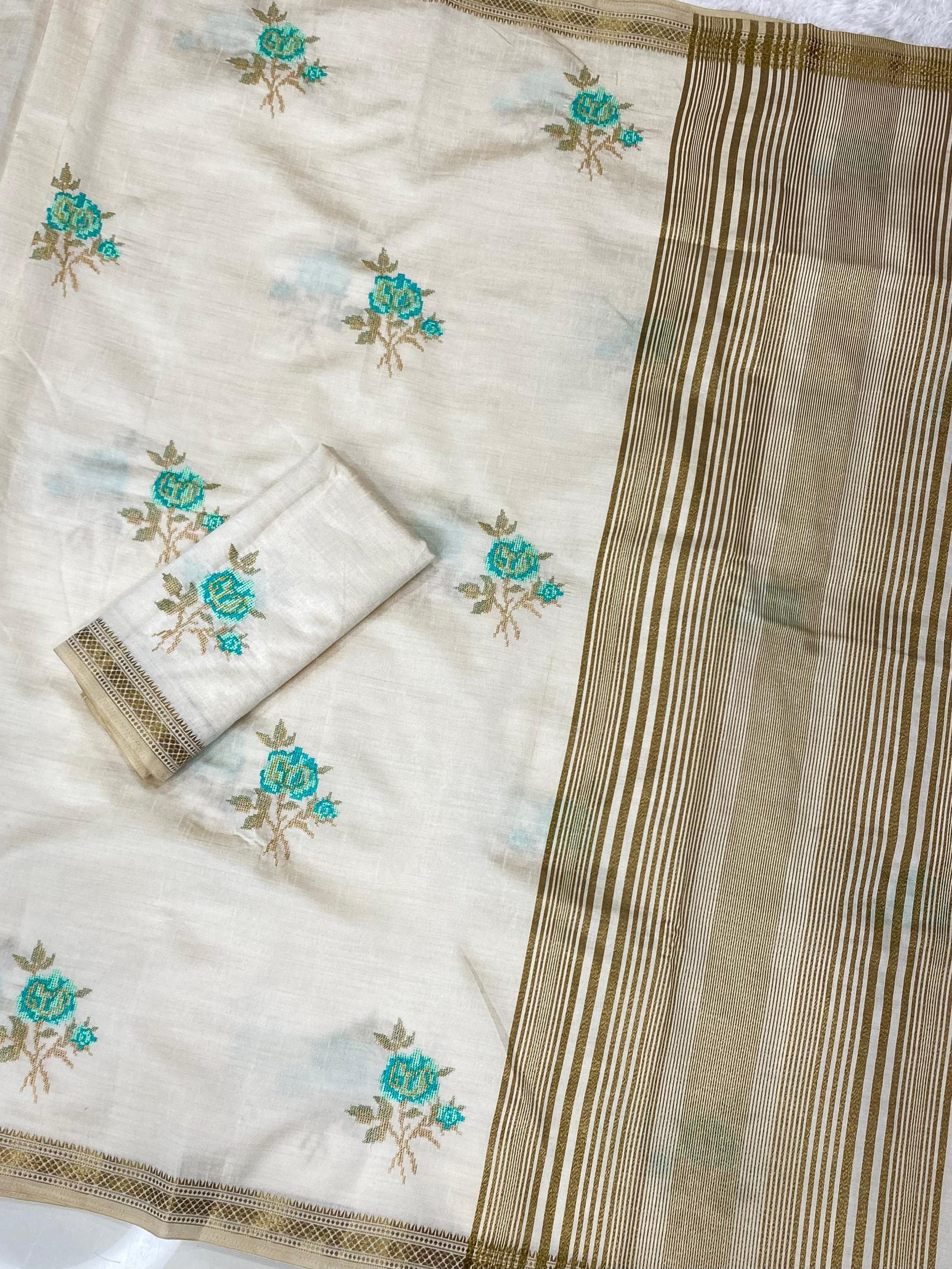 Pure Tusser Silk Saree