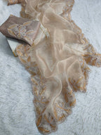 Sindhur Organza Silk Saree