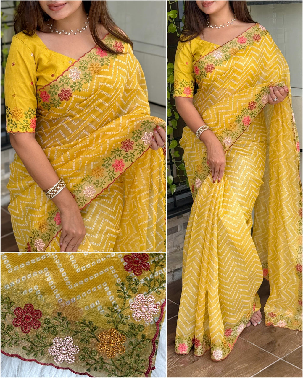 Cotton Satin Special With Our Embroidered Saree