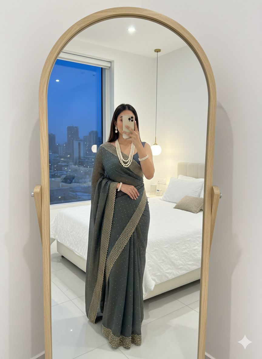 Very Soft 2 Ton Fendy Saree