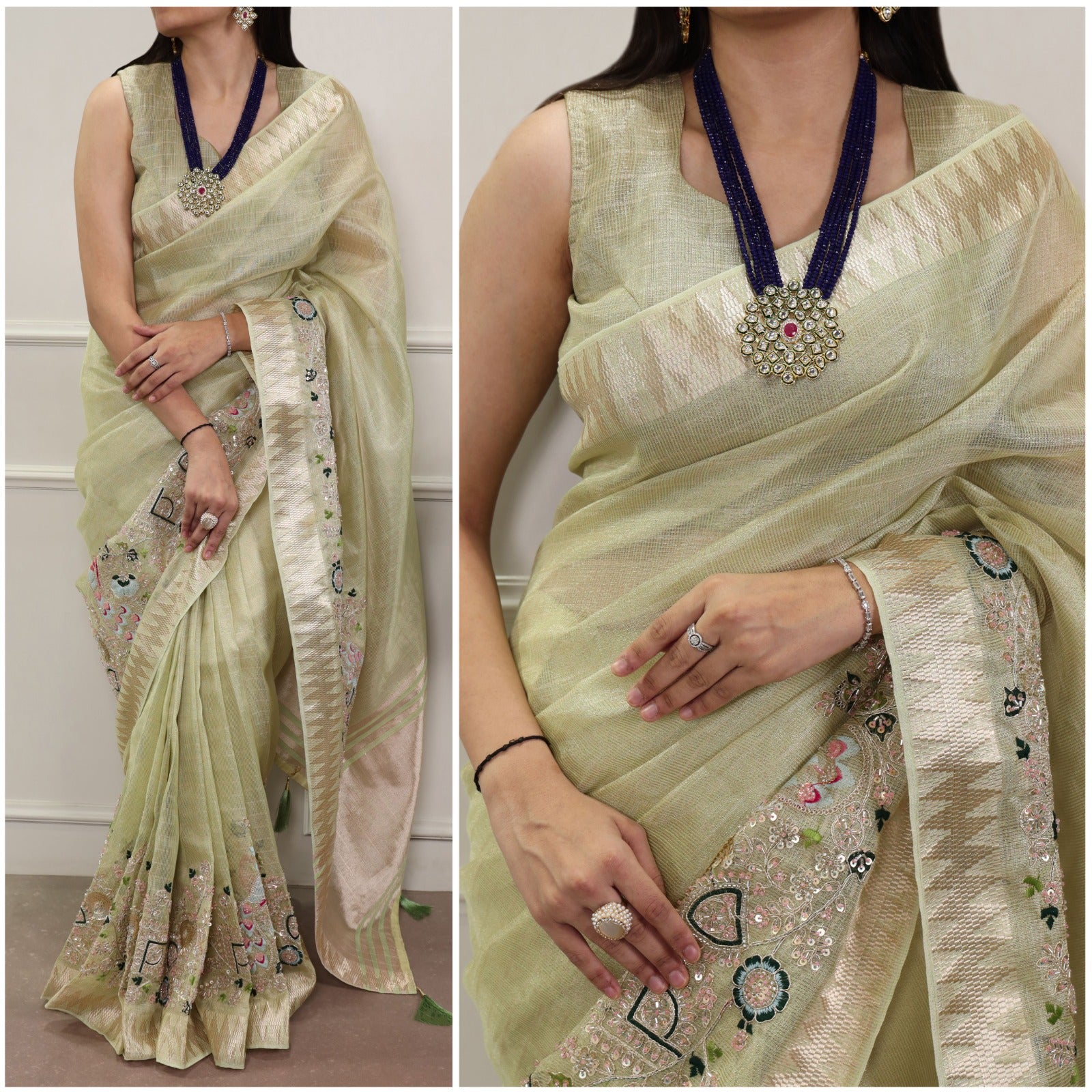 Zari Kota Tissue Saree
